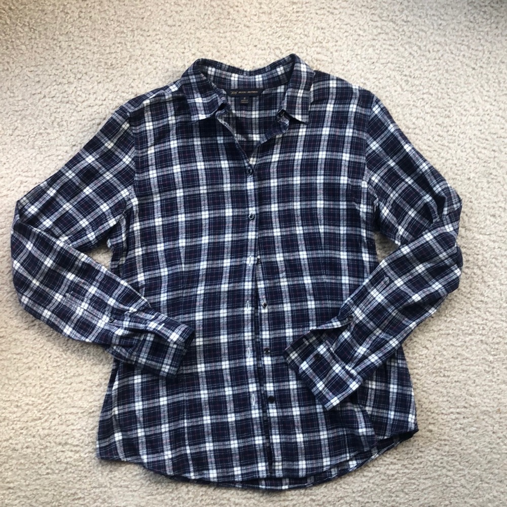 Brooks Brothers plaid button down shirt